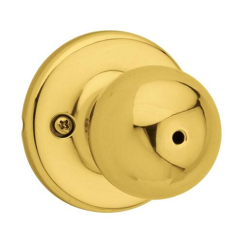 Privacy Knob Polo Polished Brass Right or Left Handed Polished Brass