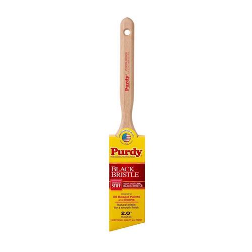 Purdy 144116020 Trim Paint Brush Black Bristle Extra Oregon 2" Medium Stiff Angle Tan