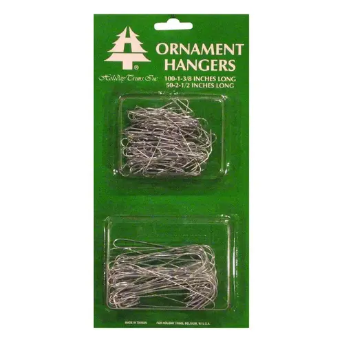 Ornament Hook, Silver - pack of 150