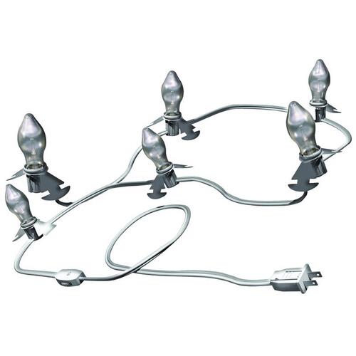 Westinghouse 28551 Indoor Christmas Decor White Six Bulb Replacement Cord White