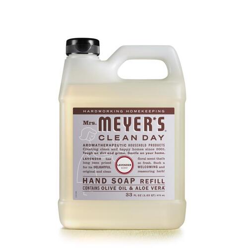 Mrs. Meyer's 11163 Hand Soap Refill Clean Day Organic Lavender Scent 33 oz