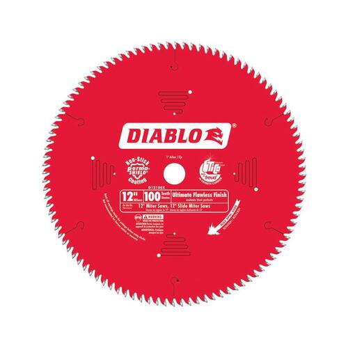 Diablo D12100X Circular Saw Blade 12" D X 1" TiCo Hi-Density Carbide 100 teeth