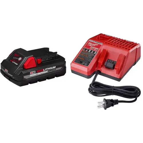 Battery and Charger Starter Kit M18 REDLITHIUM CP3.0 18 V 3 Ah Lithium-Ion Pair