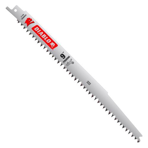 Reciprocating Saw Blade 9" Bi-Metal Pruning & Fast Clean Wood 5 TPI Silver