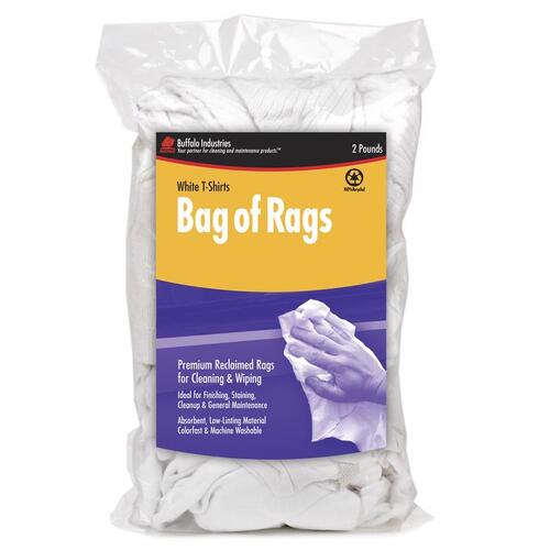 BUFFALO 60317 Wiping Rags Knit 2 lb White