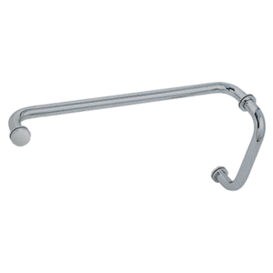 CRL BM8X18BSC Brushed Satin Chrome 8" Pull Handle and 18" Towel Bar BM Series Combination With Metal Washers