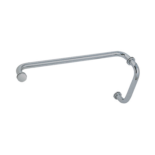 Brushed Satin Chrome 8" Pull Handle and 18" Towel Bar BM Series Combination With Metal Washers