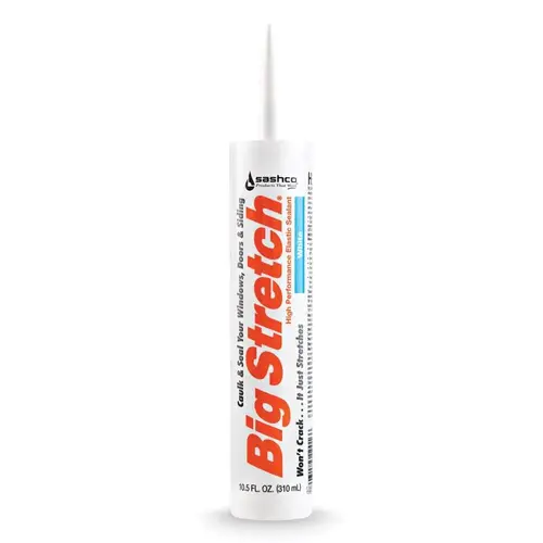 Big Stretch 10.5 oz. White High Performance Interior Exterior Caulk - pack of 12