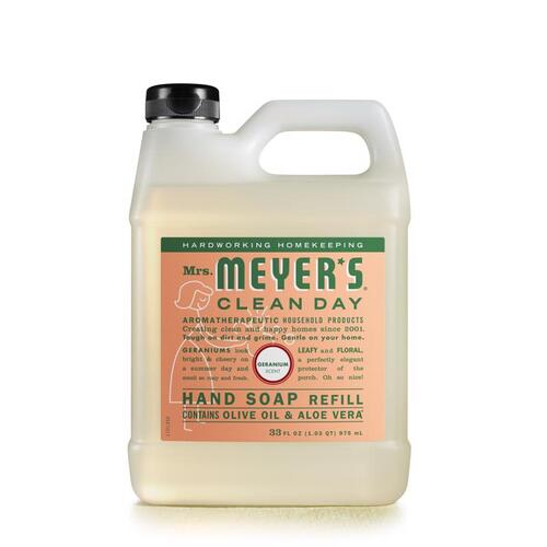 Hand Soap Refill Clean Day Organic Geranium Scent 33 oz