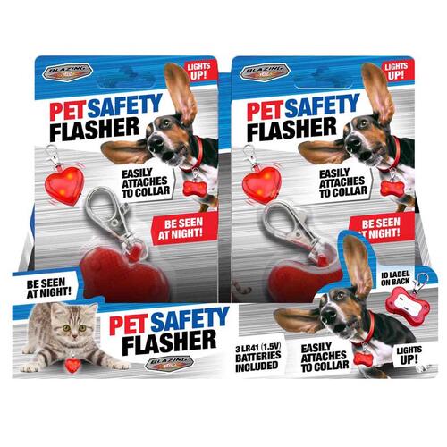 Blazing LEDz 900233 Flasher Pet Safety Red