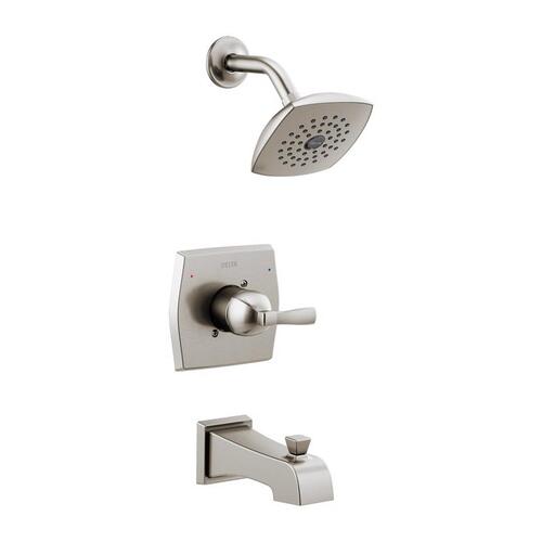 Tub and Shower Faucet Monitor 1-Handle Stainless Steel Stainless Steel