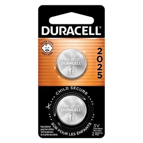 DURACELL DL2025B2PK08-XCP6 Medical Battery Lithium 2025 3 V 165 Ah - pack of 6
