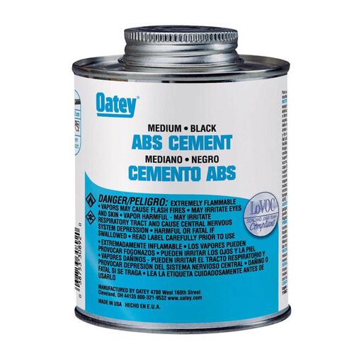 Cement Black For ABS 16 oz Black