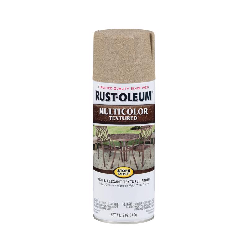 Rust-Oleum 223524 STOPS RUST Textured Spray Desert Bisque, Solvent-Like, Desert Bisque, 12 oz, Aerosol Can