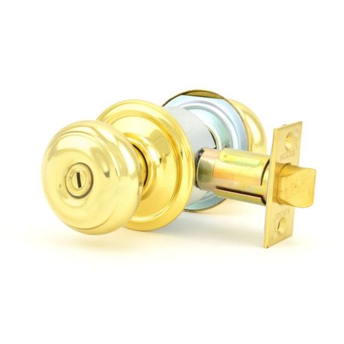 Schlage A40S GEO 605 Privacy Locking Latch Grade 2 Polished Brass 