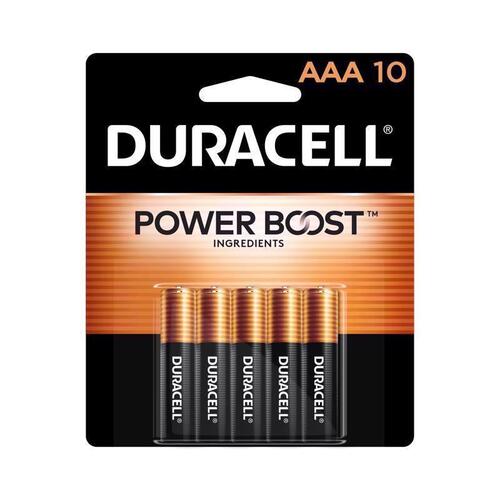 DURACELL MN2400B10Z-XCP10 Batteries Coppertop AAA Alkaline 10 pk Carded - pack of 10