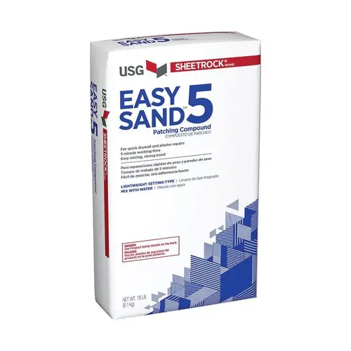 USG 384150 Easy Sand 5 Joint Compound, Lightweight, 18 Lbs. Natural