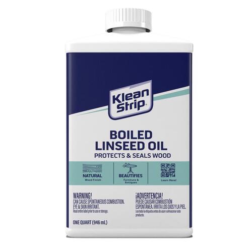 Klean Strip QKLO146 Boiled Linseed Oil Transparent Clear Oil-Based Linseed Oil Modified Alkyd 1 qt Clear