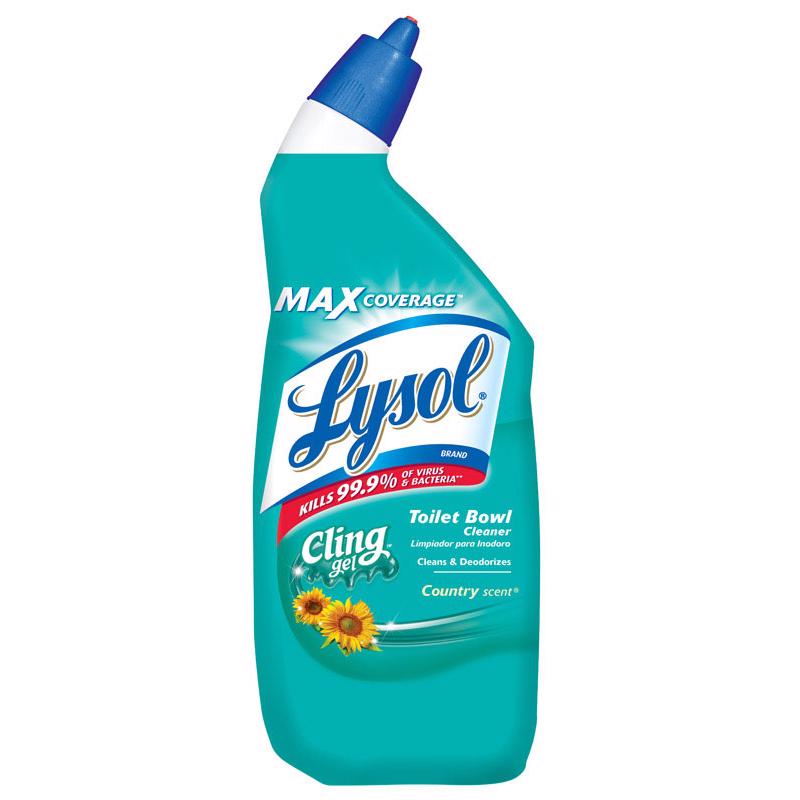 LYSOL 1920098010 Toilet Bowl Cleaner Cling Gel Country Scent 24 oz Gel