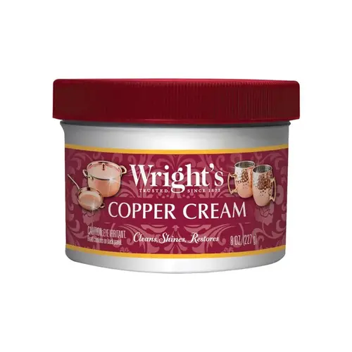 Wright's 340 Copper Cream, 8 oz Jar, Paste, Mild, Off-White