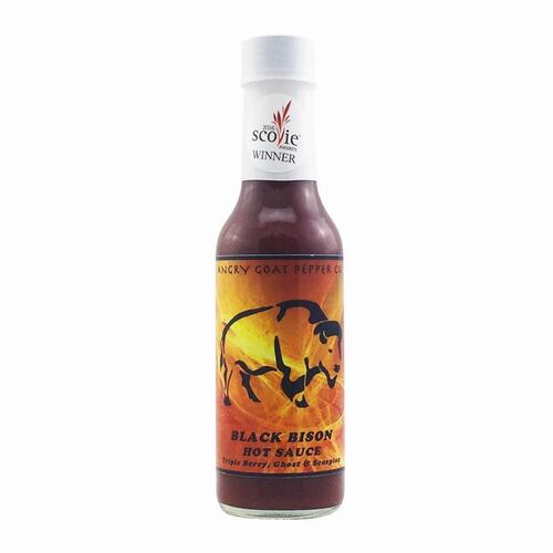 Angry Goat Pepper Co. AGPCBB Hot Sauce Black Bison 5 oz