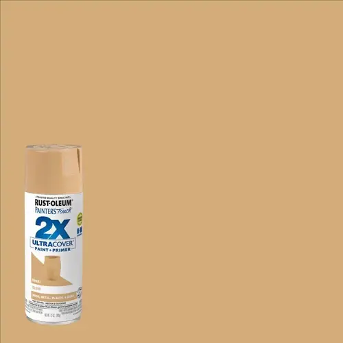 PAINTER'S Touch Gloss Spray Paint, Gloss, Khaki, 12 oz, Aerosol Can