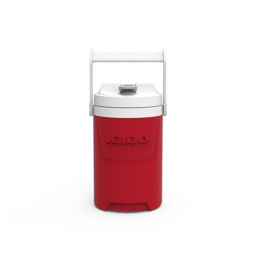 Legend 00002204 Beverage Cooler, 1 gal Cooler, Flip Spigot, Plastic, Red/White