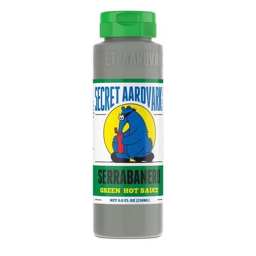 Secret Aardvark B07HNB1HG9 Hot Sauce Serrabanero Green 8 oz