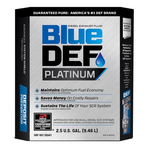 Blue Def DEG002 Fuel System Cleaner Platinum Diesel 2.5 gal