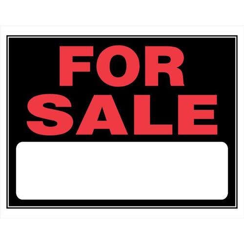 Sign English Black For Sale 15" H X 19" W - pack of 6