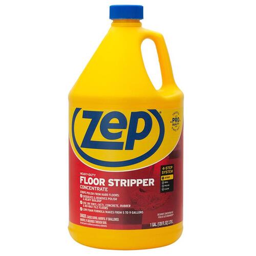 ZEP ZULFFS128 Floor Stripper, 1 gal, Liquid, Clear