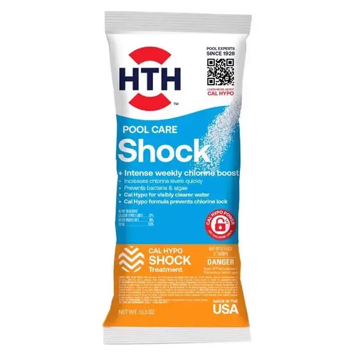 52017 Shock Treatment, Solid, Chlorine-Like, 13.3 oz Pouch White