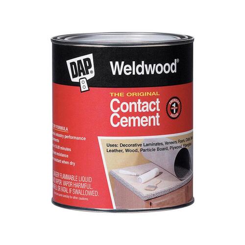 Contact Cement Weldwood High Strength Rubber 1 pt Tan