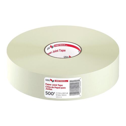 Joint Tape, 500 ft L, 2-1/16 in W, 0.01 mm Thick, Solid, White - pack of 10