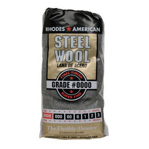 Rhodes American 10120000 Steel Wool Pad 0000 Grade Super Fine