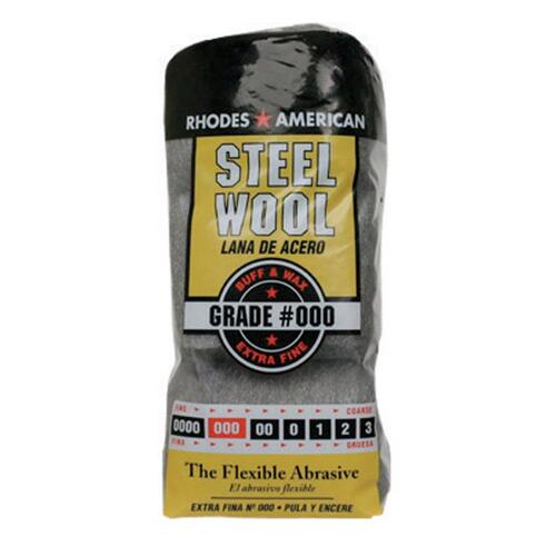Rhodes American 10121000 Steel Wool Pad 000 Grade Extra Fine