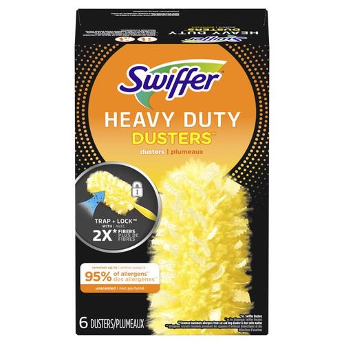 SWIFFER 003700016944 Heavy Duty Duster Refill 360 Heavy Duty Dusters Microfiber