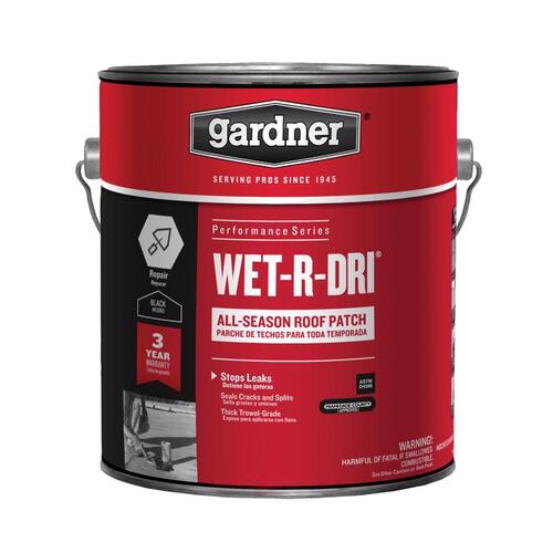 Gardner 6230-9-14 WET-R-DRI Series 0378-GA Roof Cement, 1 qt