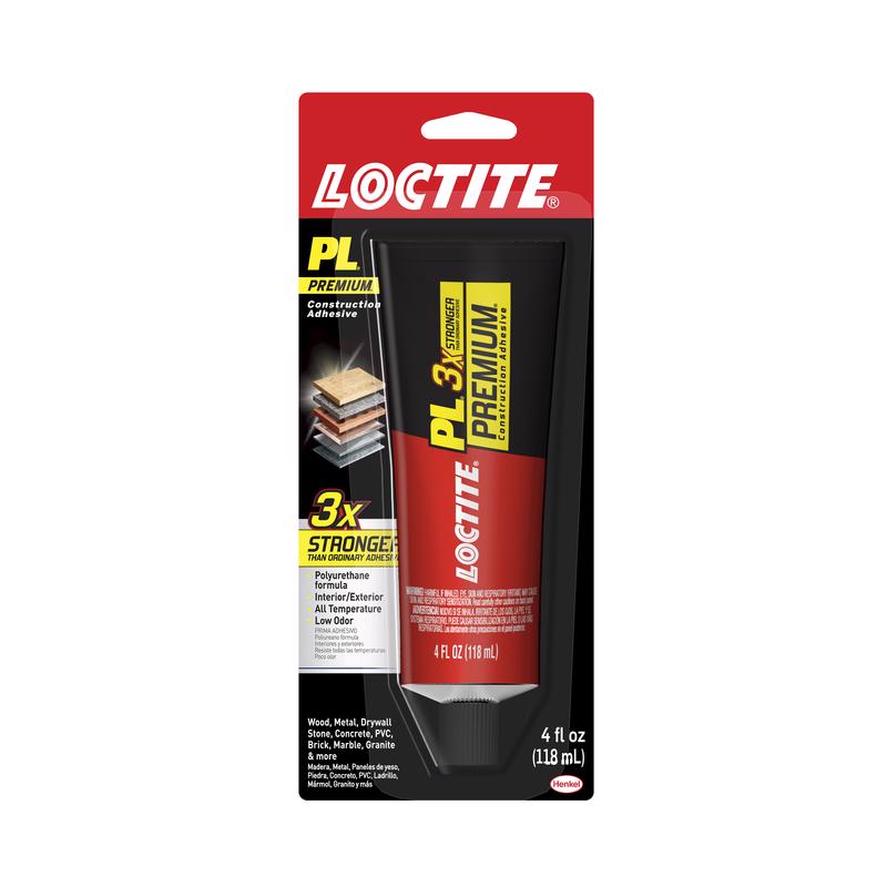 Loctite 1451588 PL Premium Fast Grab Construction Adhesive, 4 oz. Brown