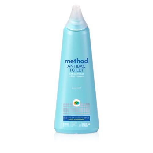 Method 01221 1221 Toilet Bowl Cleaner, 24 oz, Liquid, Pleasant, Light Blue