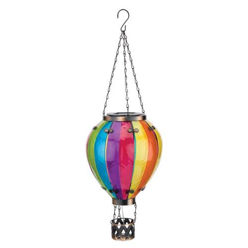 Regal Art & Gift 12763 Lantern Multicolored Glass/Metal 23.5" H Balloon Rainbow Multicolored