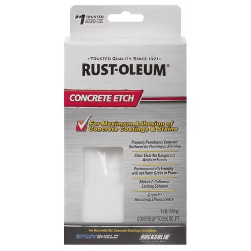 EPOXYSHIELD Concrete Etch, Granular, White, 2 gal, Pouch - pack of 6