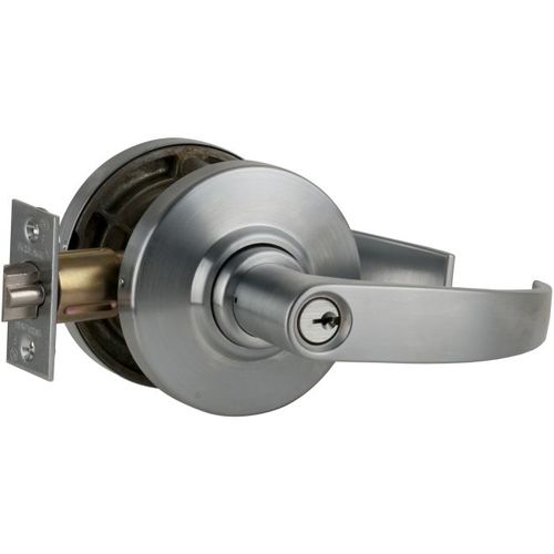 AL Series Storeroom Neptune Lock C Keyway with 11096 Latch 10025 Strike Satin Chrome Finish