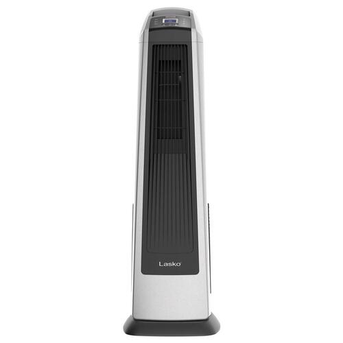 Tower Fan 35" H 3 speed Oscillating Remote Control Black/Silver