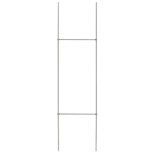 H-Bracket Sign Stake Galvanized Silver Steel Galvanized - pack of 12