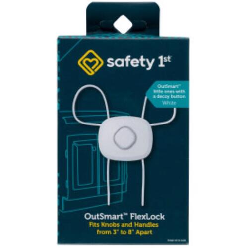Safety 1st HS271 Cabinet Flex Lock OutSmart White Plastic White