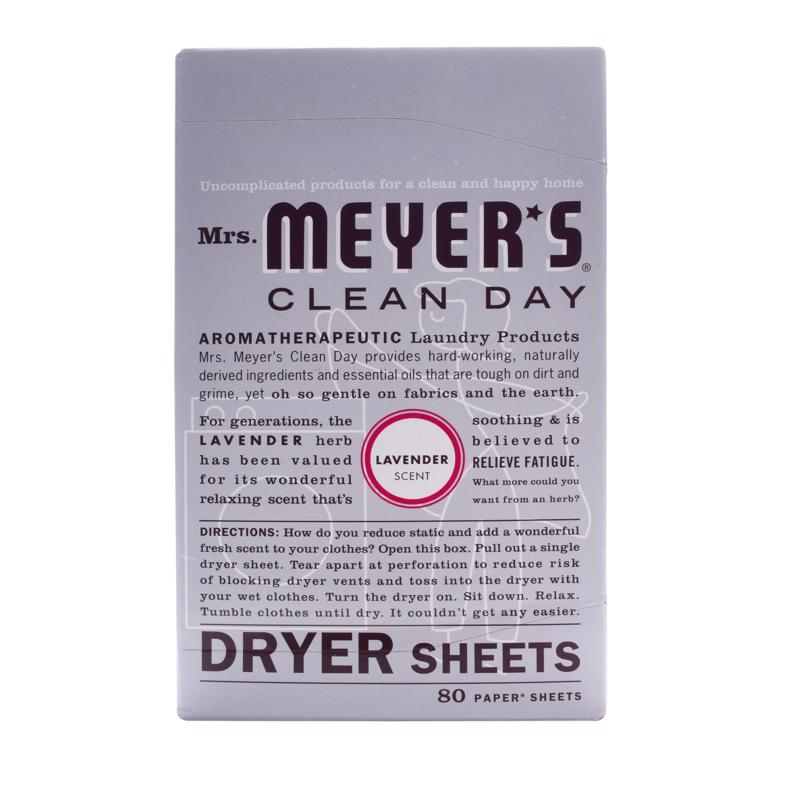 Mrs. Meyer's 14148 Fabric Softener Clean Day Lavender Scent Sheets