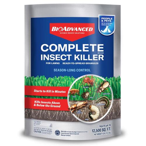 BioAdvanced 700294H Complete Insect Killer, Granular, Spreader Application, 10 lb Bag