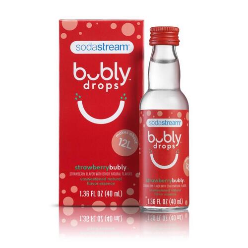 SodaStream 1025223010 Soft Drink, Strawberry Flavor, 40 mL Bottle
