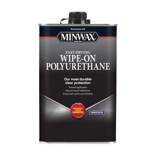 Minwax 40910000 Wipe-On Poly Paint, Liquid, Clear, 1 pt, Can